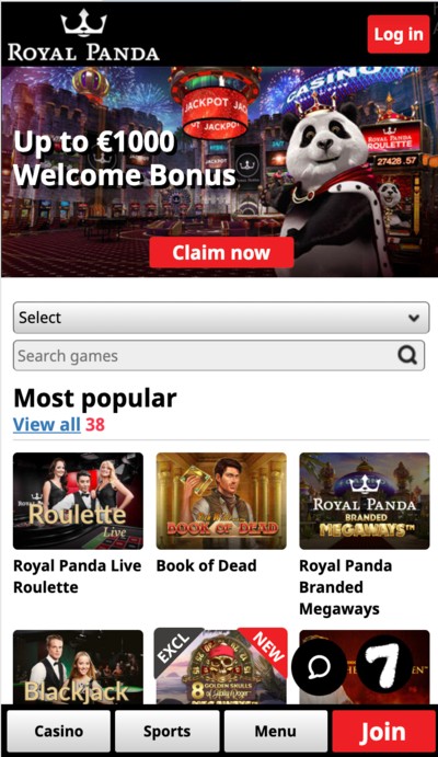 RoyalPanda-Casino-Welcome-Offer