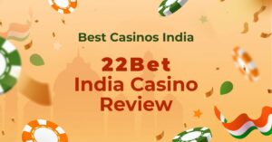 Featured image of an article reviewing the casino 22Bet for India