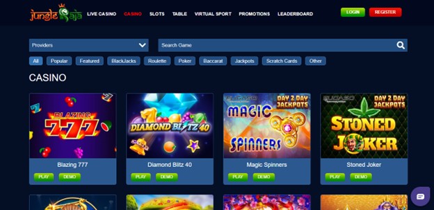 Jungle Raja Casino Screenshot