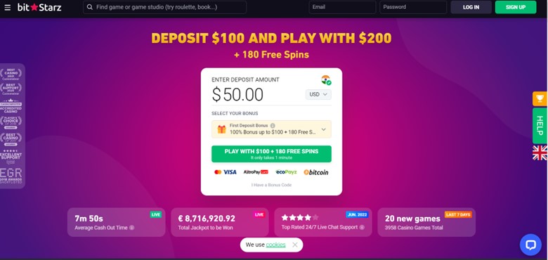 BitStarz Casino Welcome Bonus