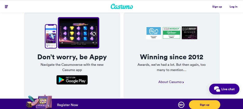 Casumo apps