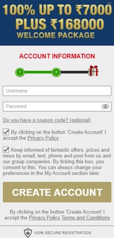 Europa-casino-account-information