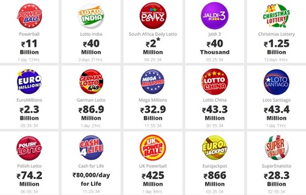 Top International lotteries at Lottery World