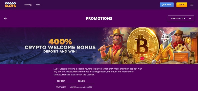 Super Slots promotions