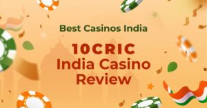 Featured image of an article reviewing the casino 10CRIC for India