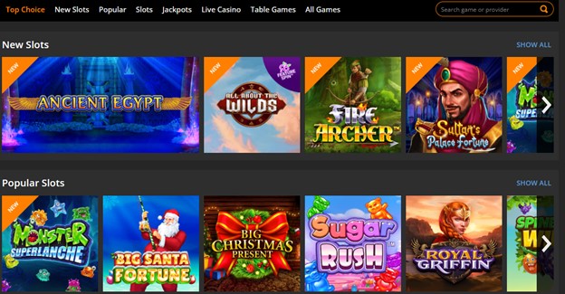 Jackpot.com new and popular slots