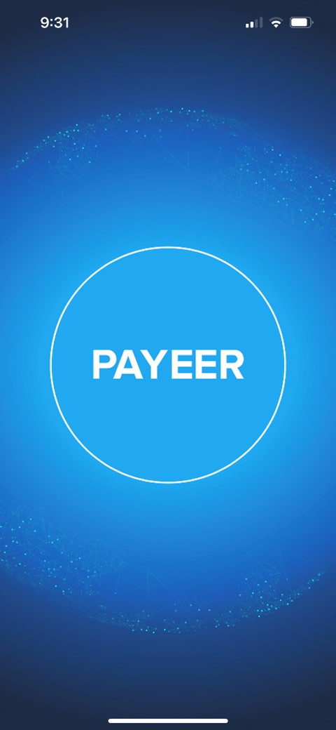 Payeer app loading on mob