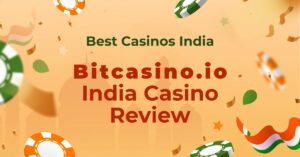 Featured image of an article reviewing the casino Bitcasino.io for India