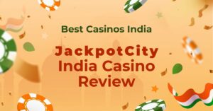 Featured image of an article reviewing the casino JackpotCity for India