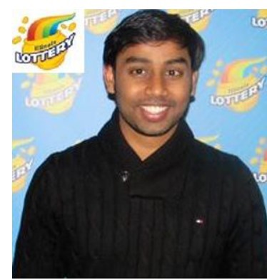 A photo of Nirmal Dhamodarasamy, a lottery winner