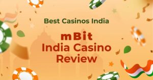 Featured image of an article reviewing the casino mBit for India