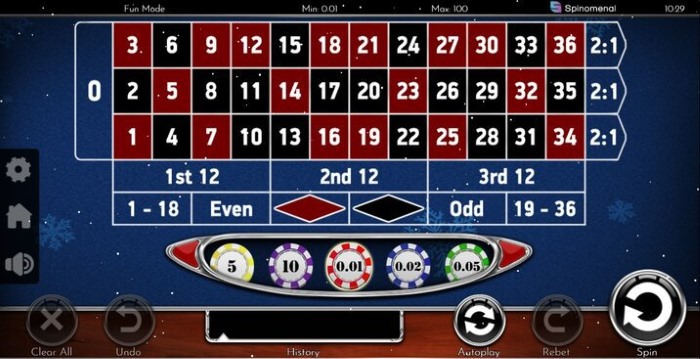 Screenshot of a European roulette table at 20Bet