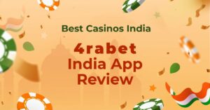 Featured image of an article reviewing the 4rabet casino app for India.