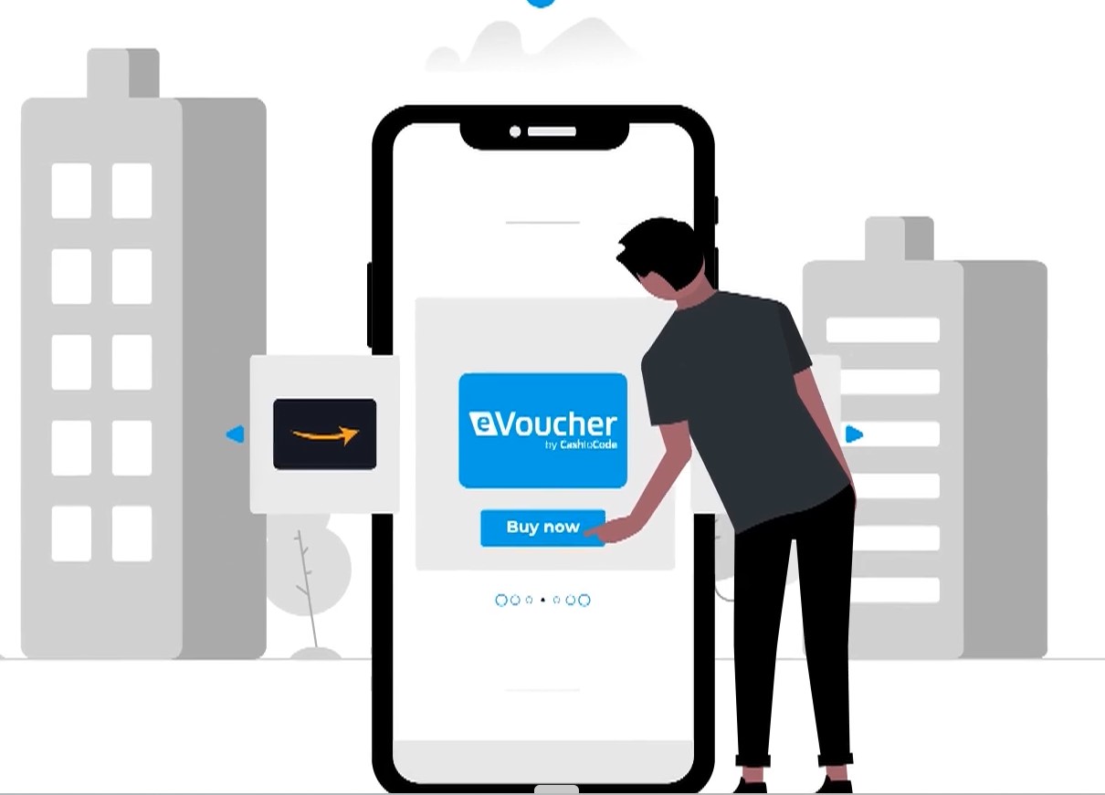 Screenshot showing step 2 of the registration on CashtoCode: Buying your evoucher.